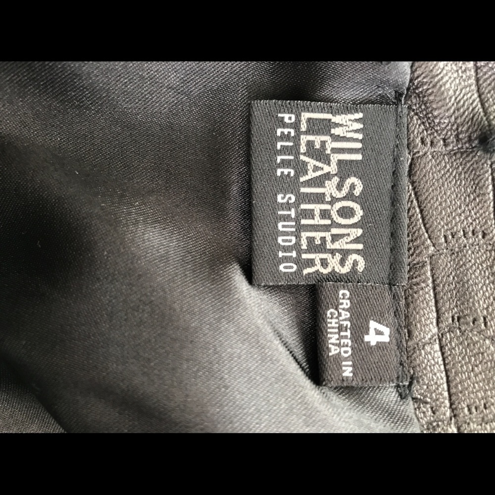 Leather pencil skirt - Picture 5 of 7
